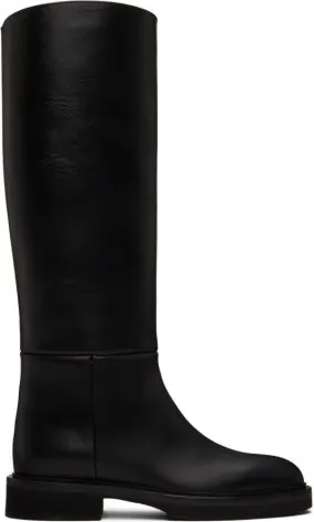 KHAITE Black 'The Derby' Boots