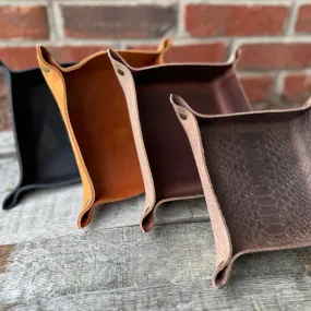 leather valet tray - BREWtique