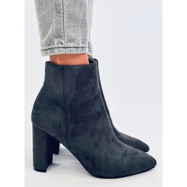 Line Gray high heels grey