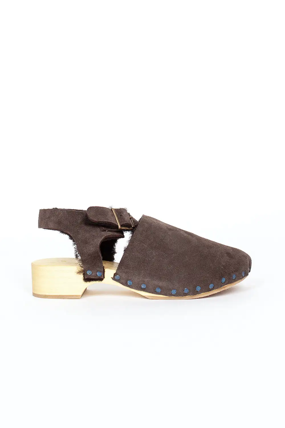 Low Clog Suede Brown