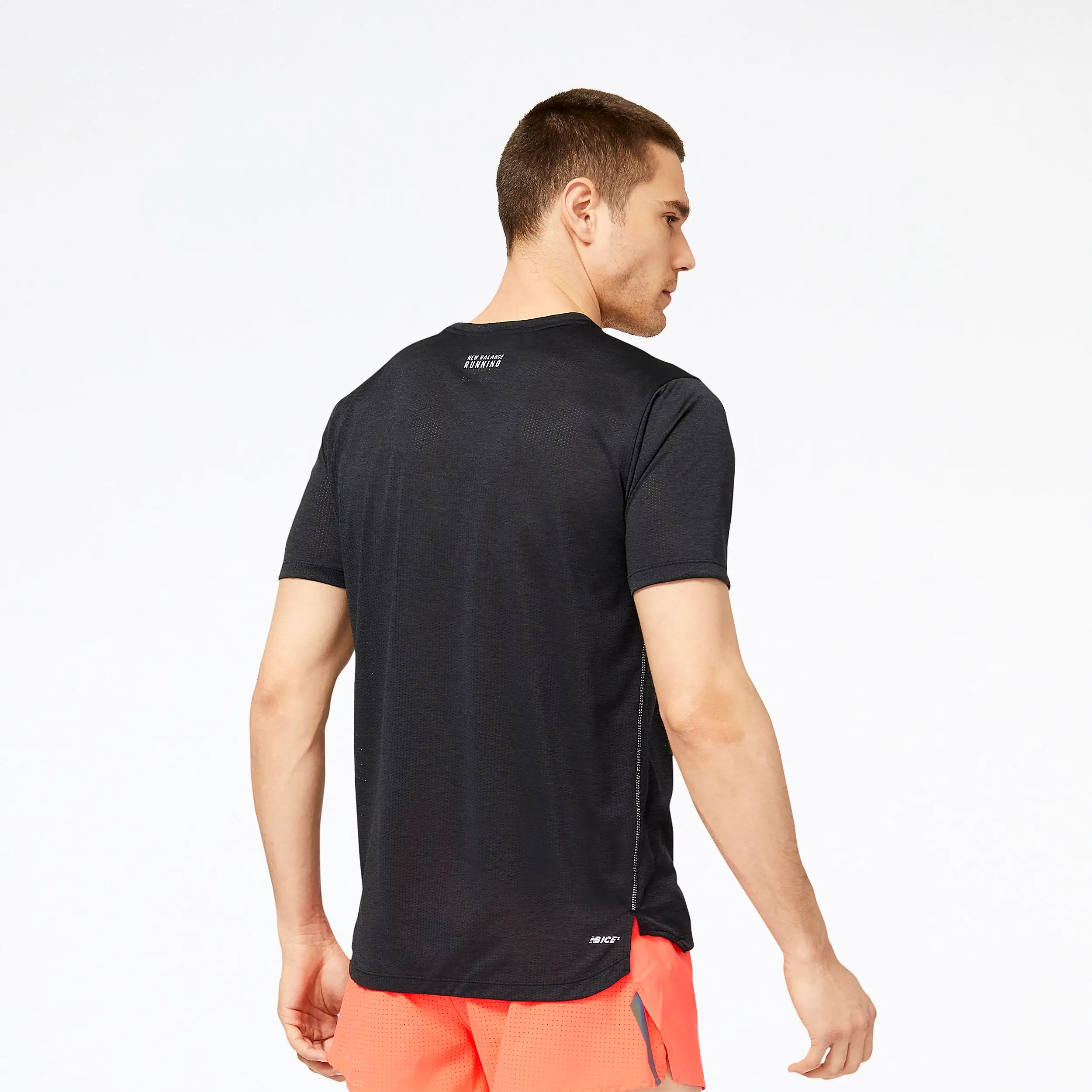 M New Balance Graphic Impact Run Short Sleeve