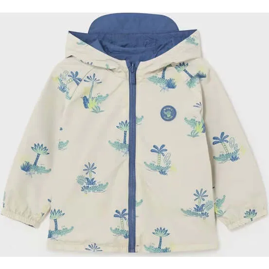 Mayoral Tropical Print Windbreaker, Blue