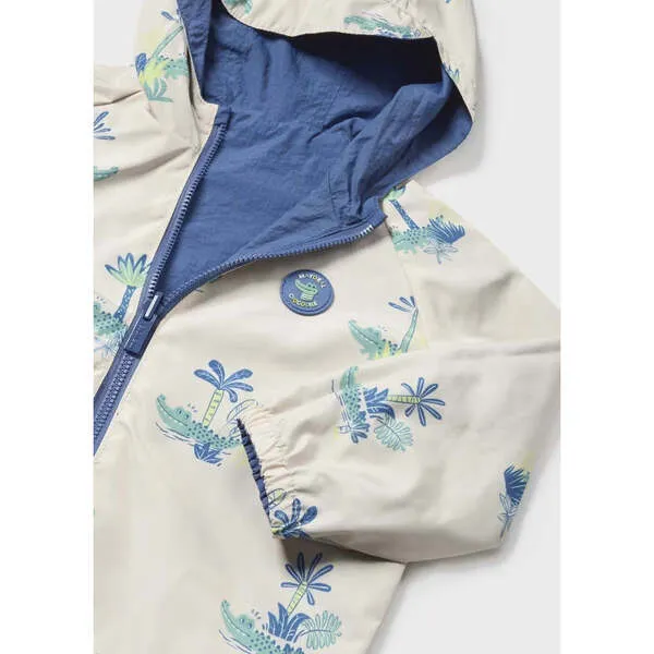 Mayoral Tropical Print Windbreaker, Blue