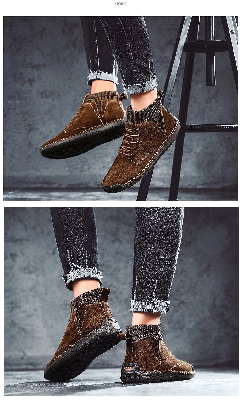 Men Fashion Casual Ankle Boots