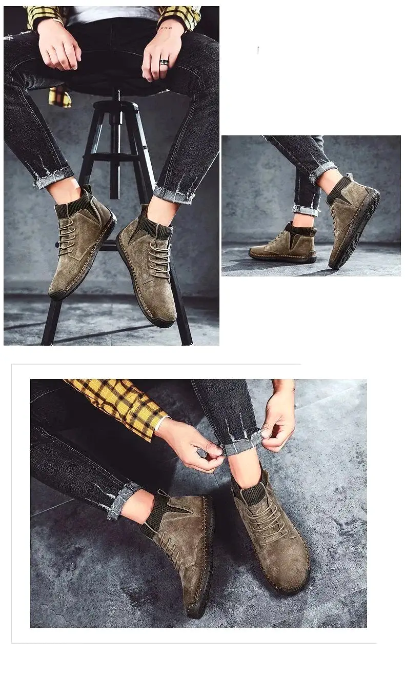 Men Fashion Casual Ankle Boots