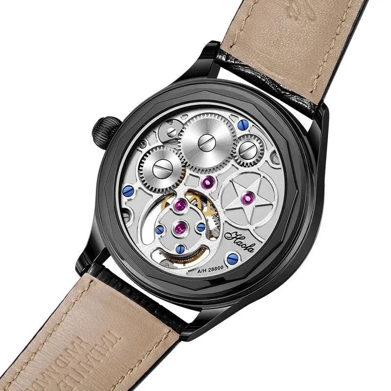 Men's Manual Tourbillon Mechanical Sapphire Skeleton Luxury Wristwatch