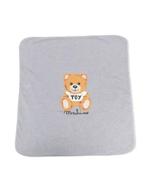 Moschino Blanket Big Teddy Heather Grey