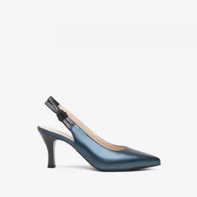 NeroGiardini Navy Slingback Shoe - Gillanders.ie Town & Country Clothing