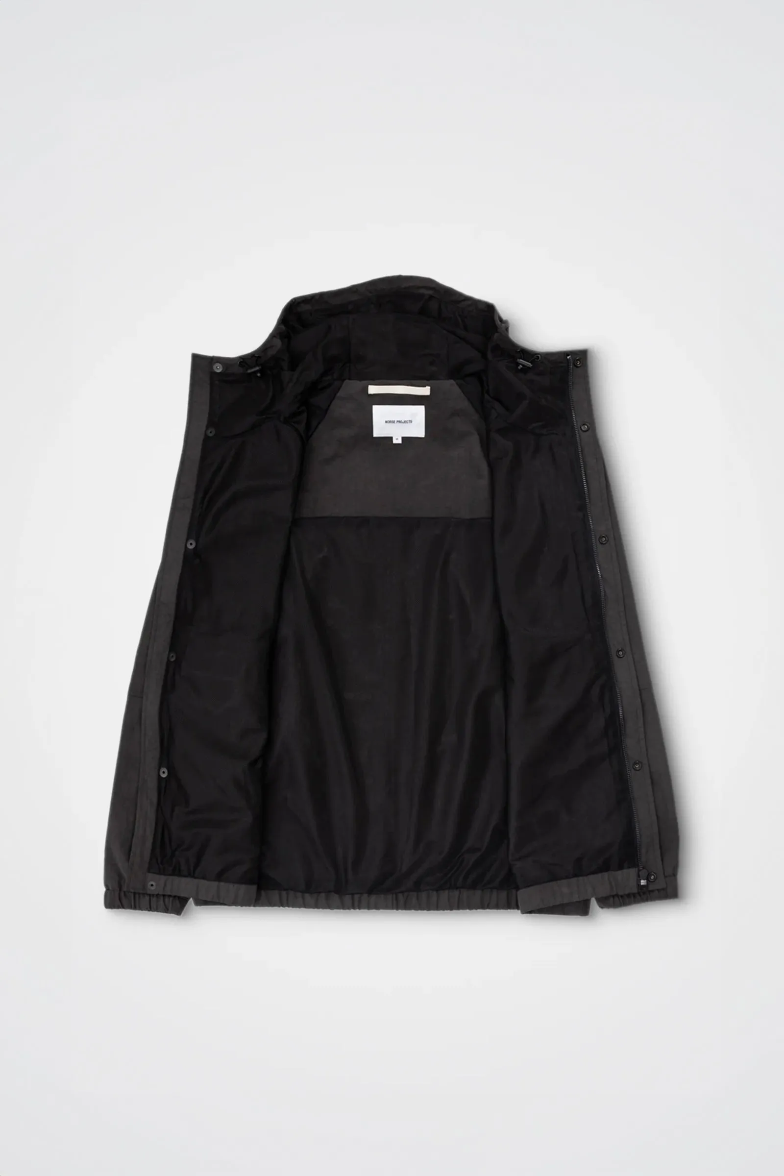 Norse Projects Helruf Wave Dye Nylon Windbreaker Black