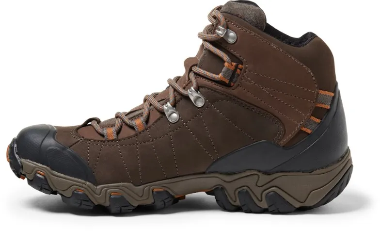 Oboz Mens Bridger Mid BDry Waterproof Hiking Boots- Sudan Brown