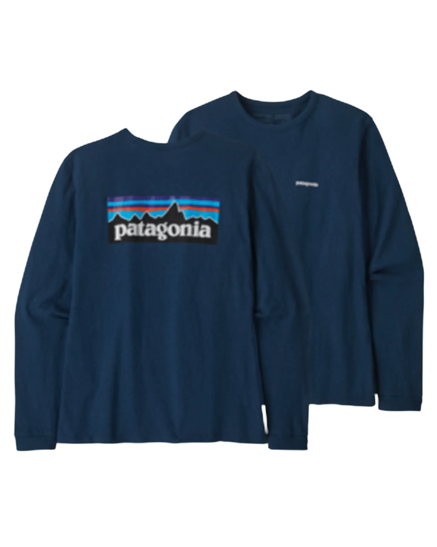 Patagonia Women's Long Sleeve P-6 Logo Responsibili-Tee - Tidepool Blue