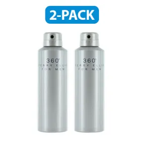 Perry Ellis 360 Body Spray 6 oz 2-PACK Men