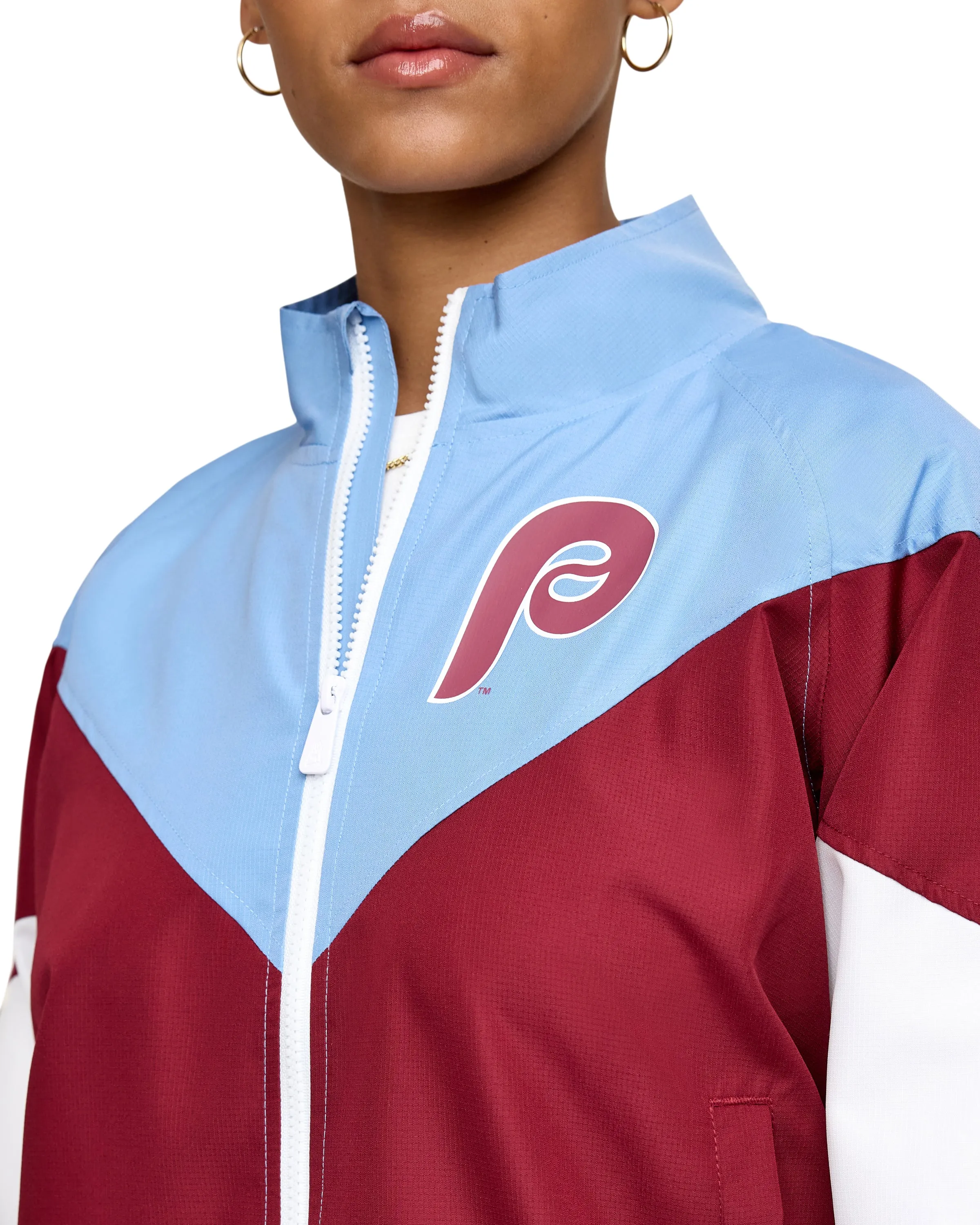 Philadelphia Phillies Throwback Women's Windbreaker