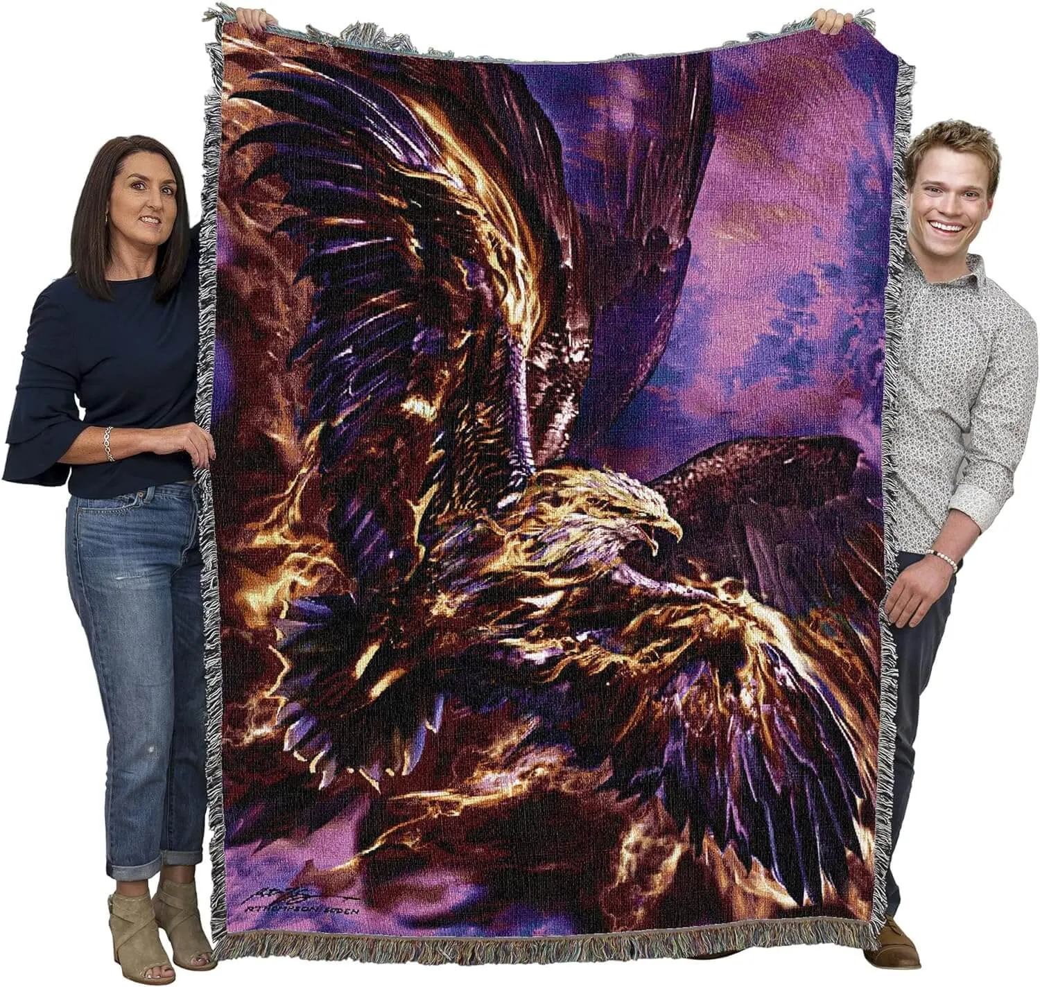 Phoenix Rising Tapestry Blanket