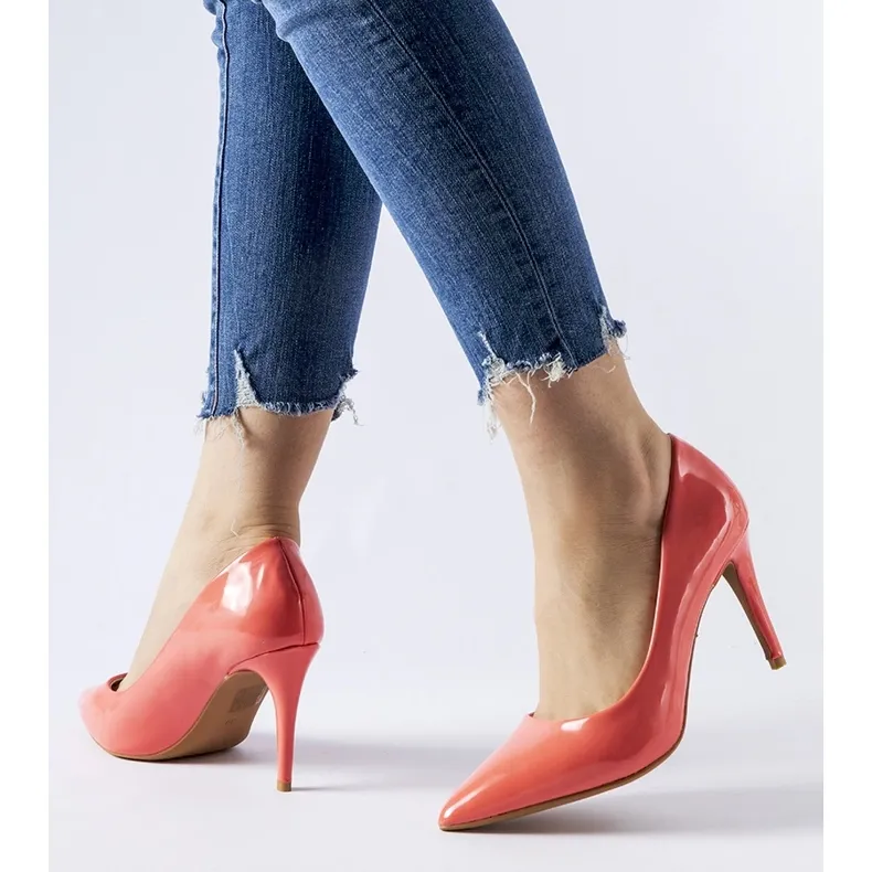 Pink pointed Agrate high heels