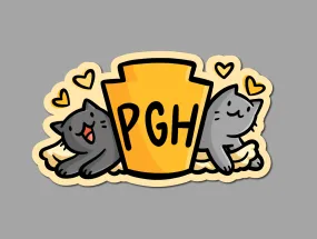 Pittsburgh Keystone Cats Vinyl Sticker