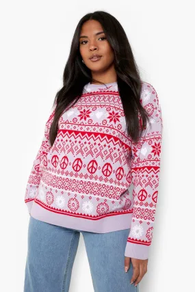 Plus Fairisle Christmas Sweater