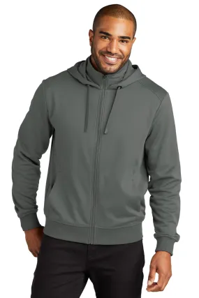 Port Authority Clothing F814 Port Authority   Smooth Fleece Hooded Jacket SKU: F814