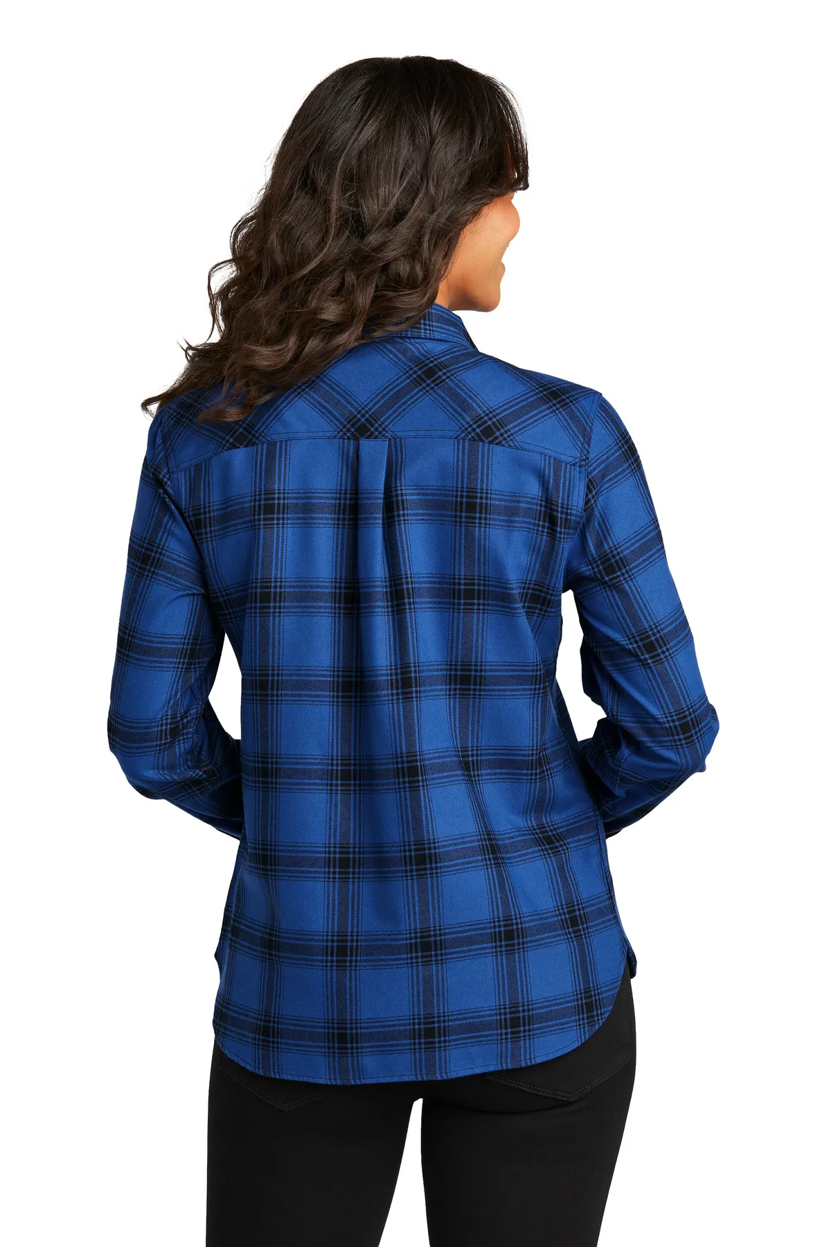 Port Authority Clothing LW669 Port Authority   Ladies Plaid Flannel Shirt SKU: LW669