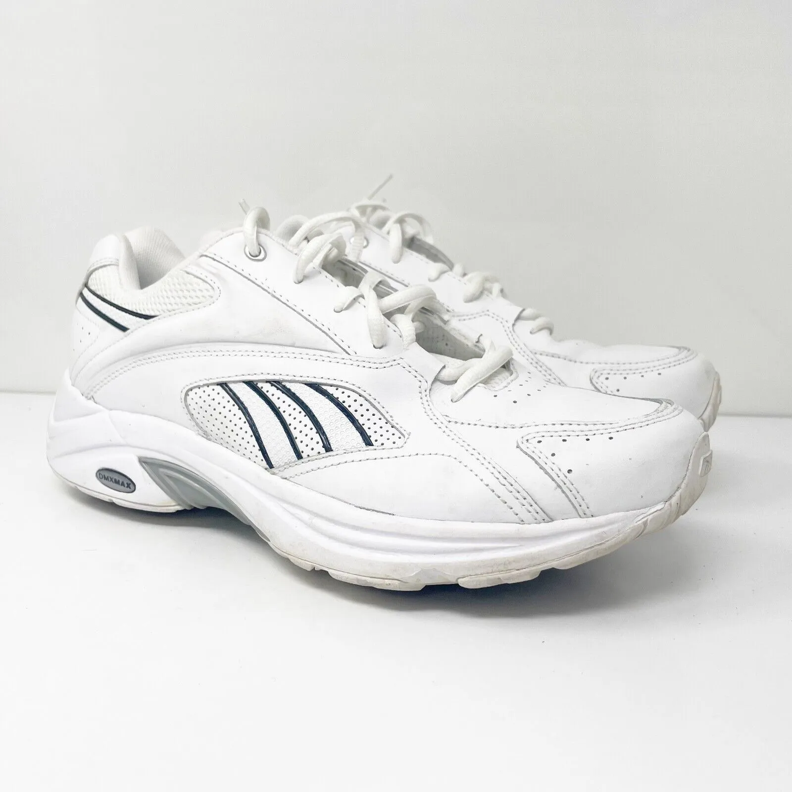 Reebok Mens Lifewalk DMX MAX 237476 White Casual Shoes Sneakers Size 10