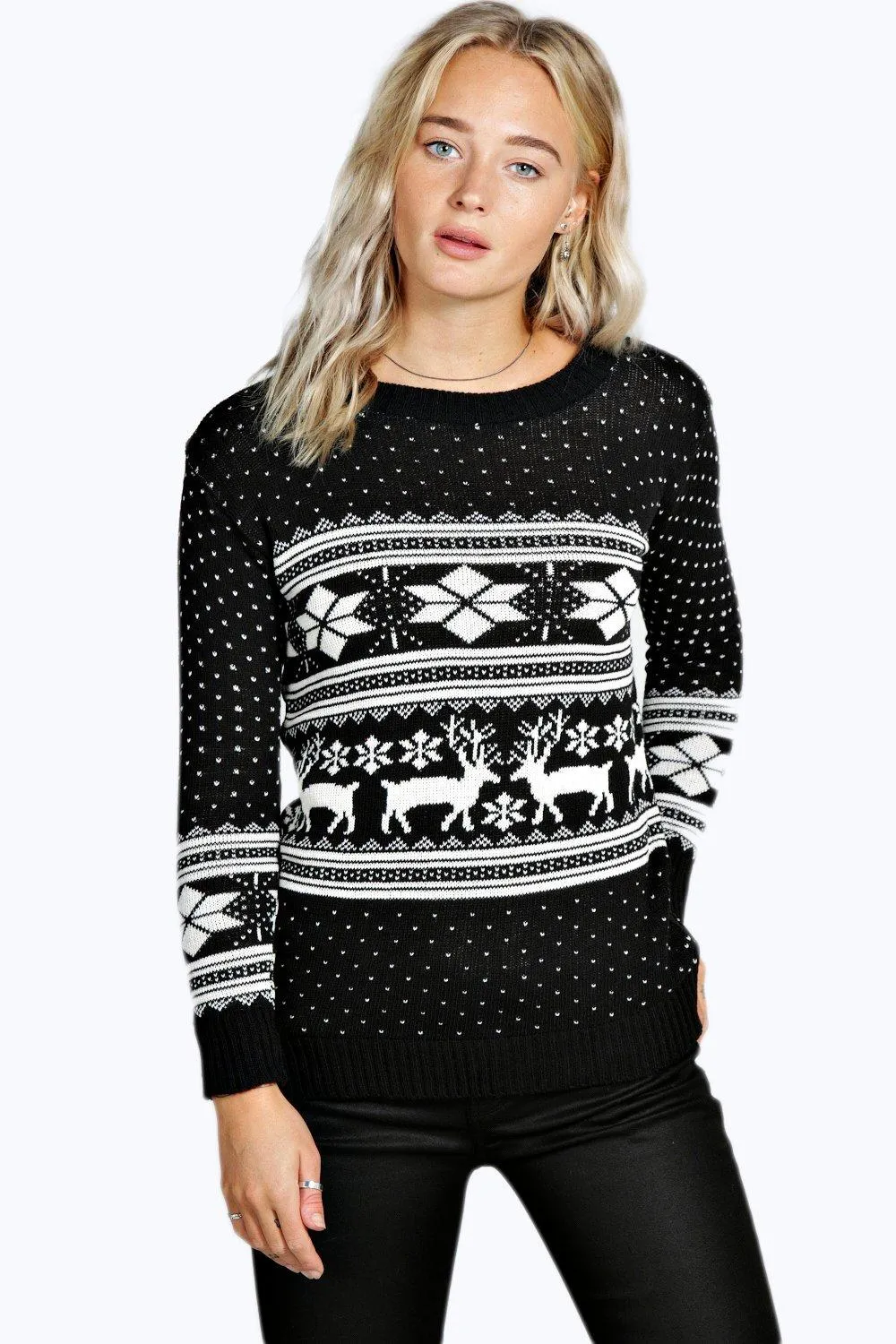 Reindeer Fairisle Christmas Sweater