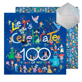 Reversible Roll & Go Blanket, Disney 100 Years Celebration