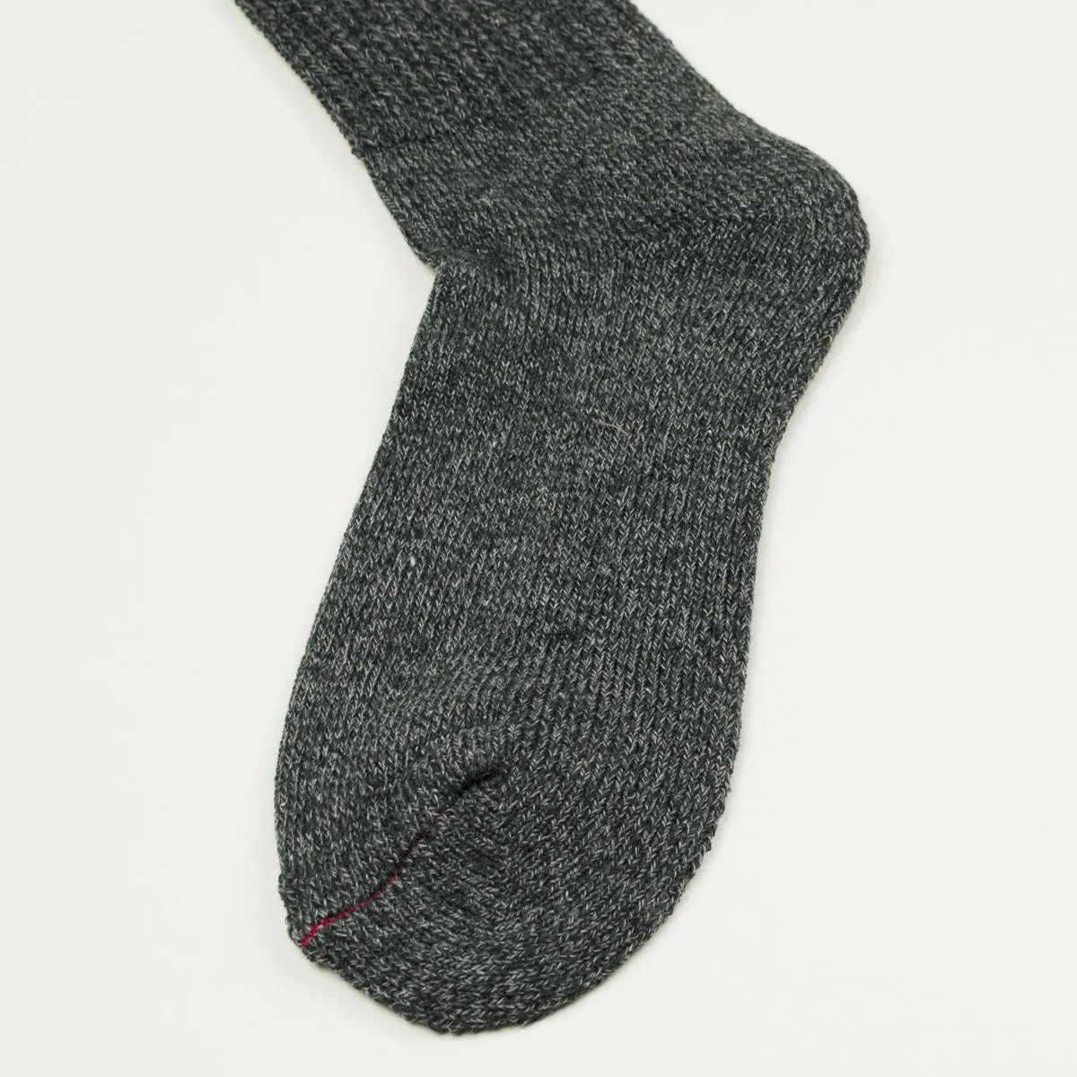 RoToTo - Loose Pile Crew Socks - Mix Charcoal