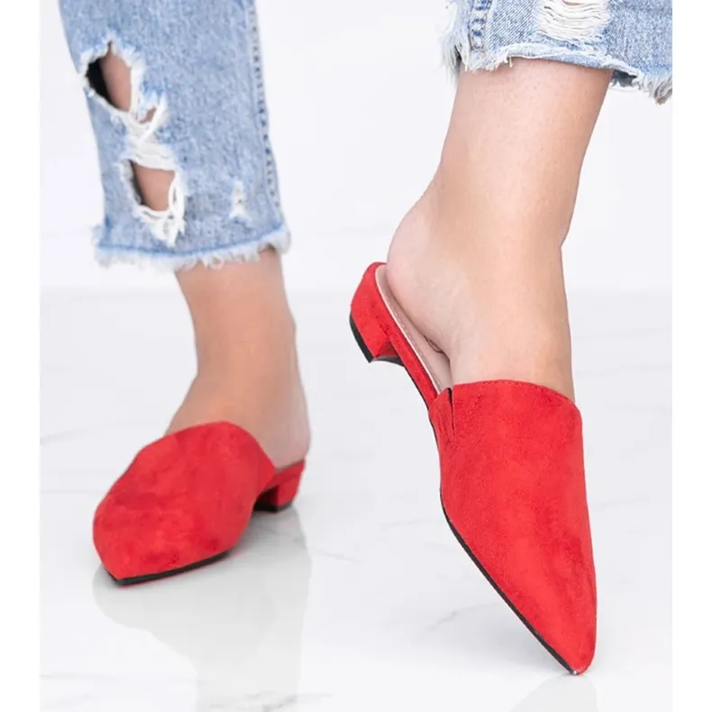 Santiago red high heels