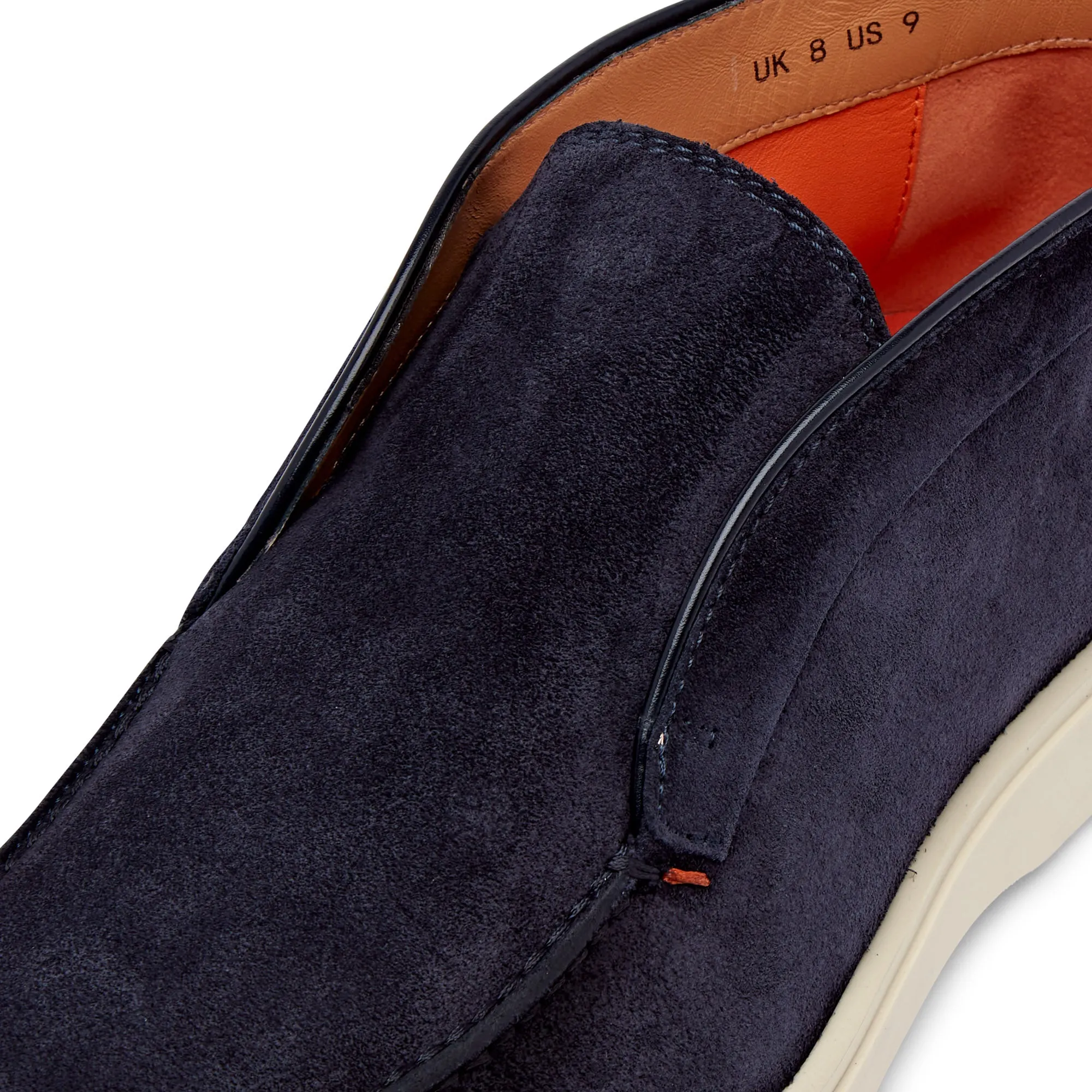 Santoni Suede Desert Boot (Navy)