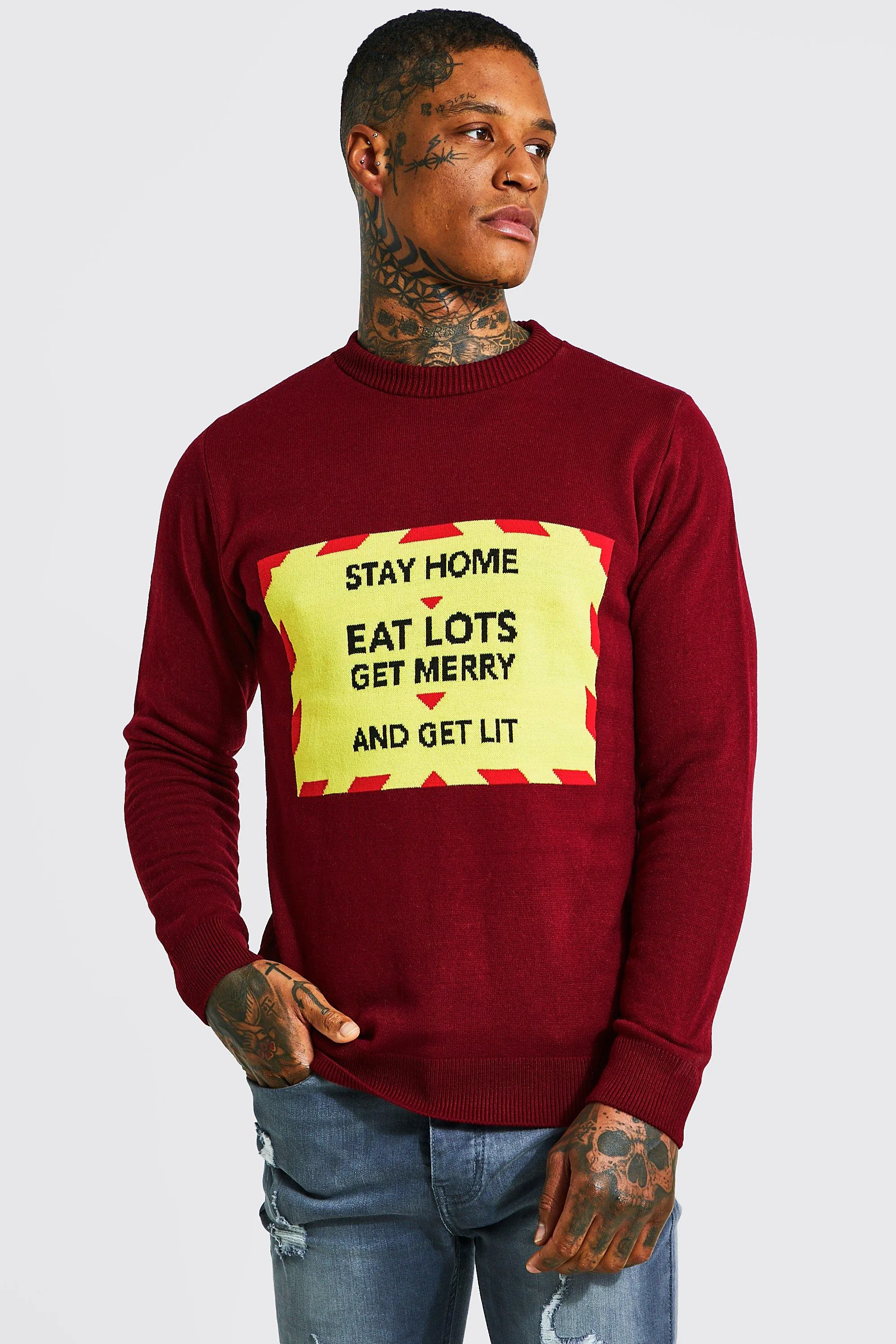 Slogan Christmas Sweater