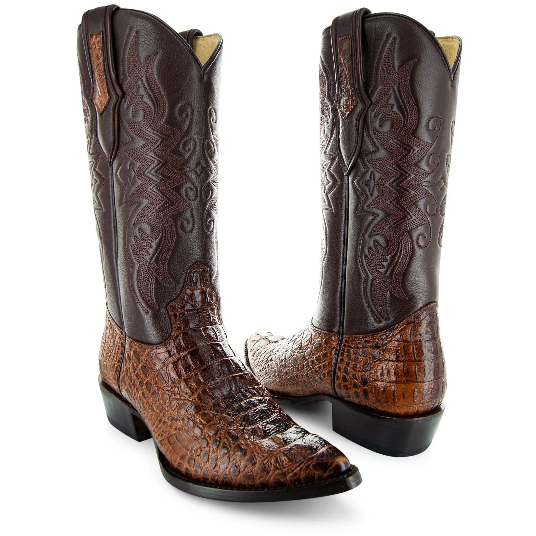 Soto Boots Men's Gator Tail Print Cowboy Boots (H7006)