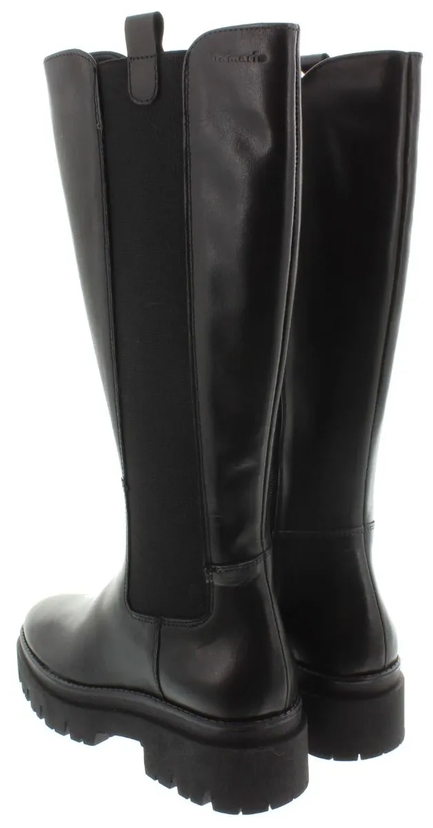 TAMARIS Ladies 25608 Knee Boots In Black