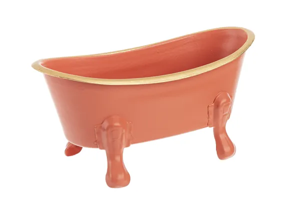 Terracotta Mini Bathtub Soap Dish In 3 Assorted Colors