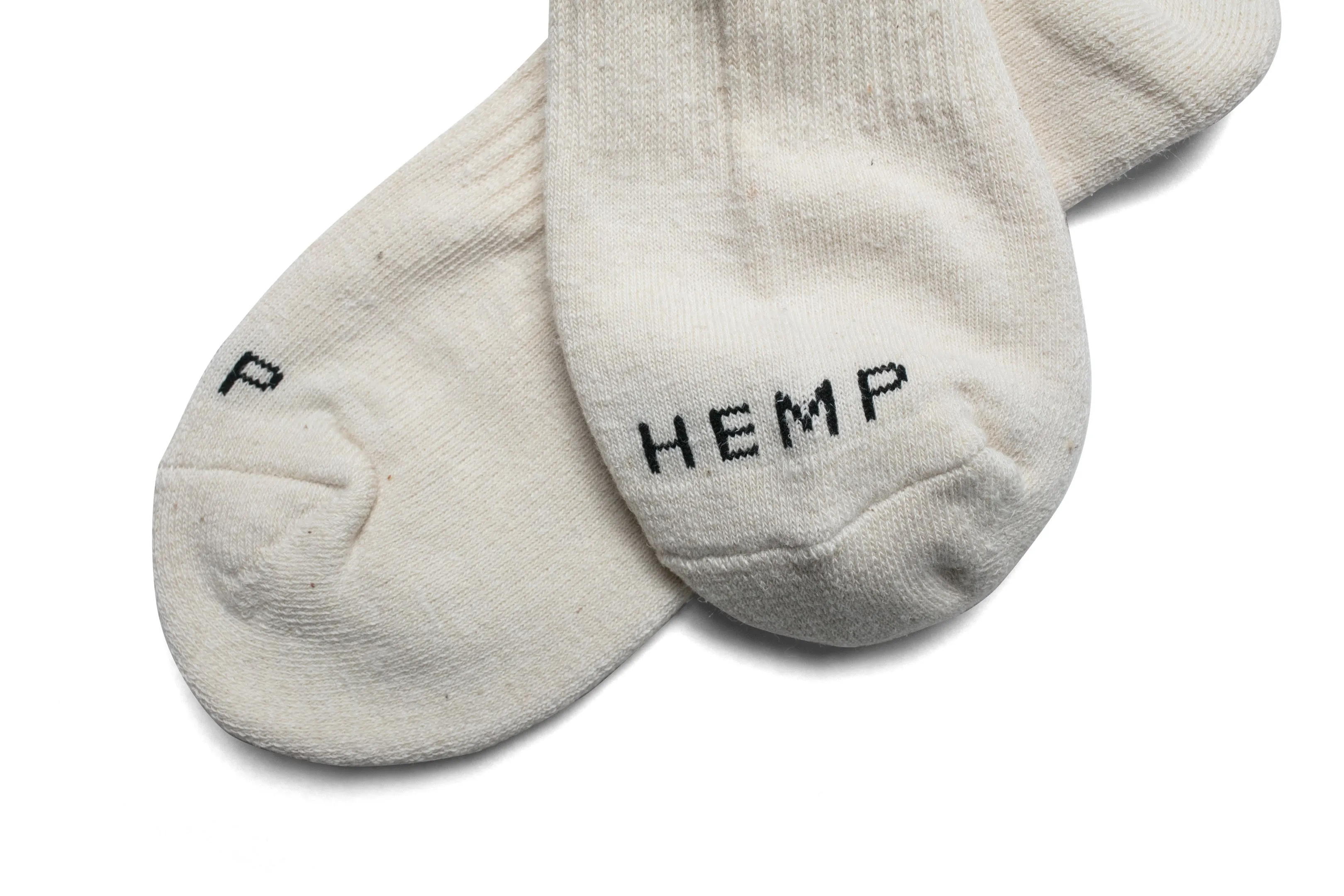 the WOODS HEMP CREW SOCKS NATURAL