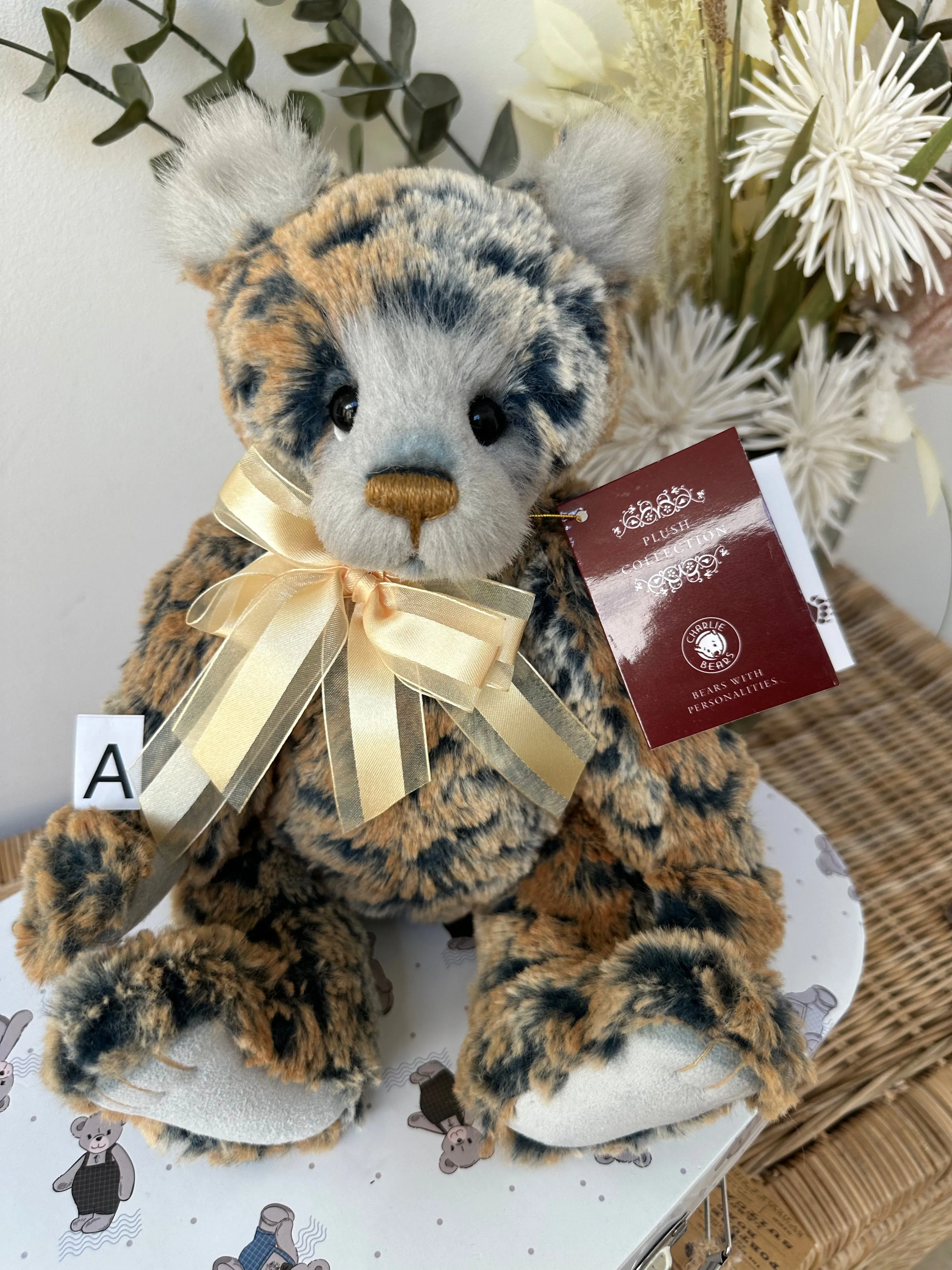 Ticker-Tape Charlie Bears Secrets Collection Plush Teddy Bear