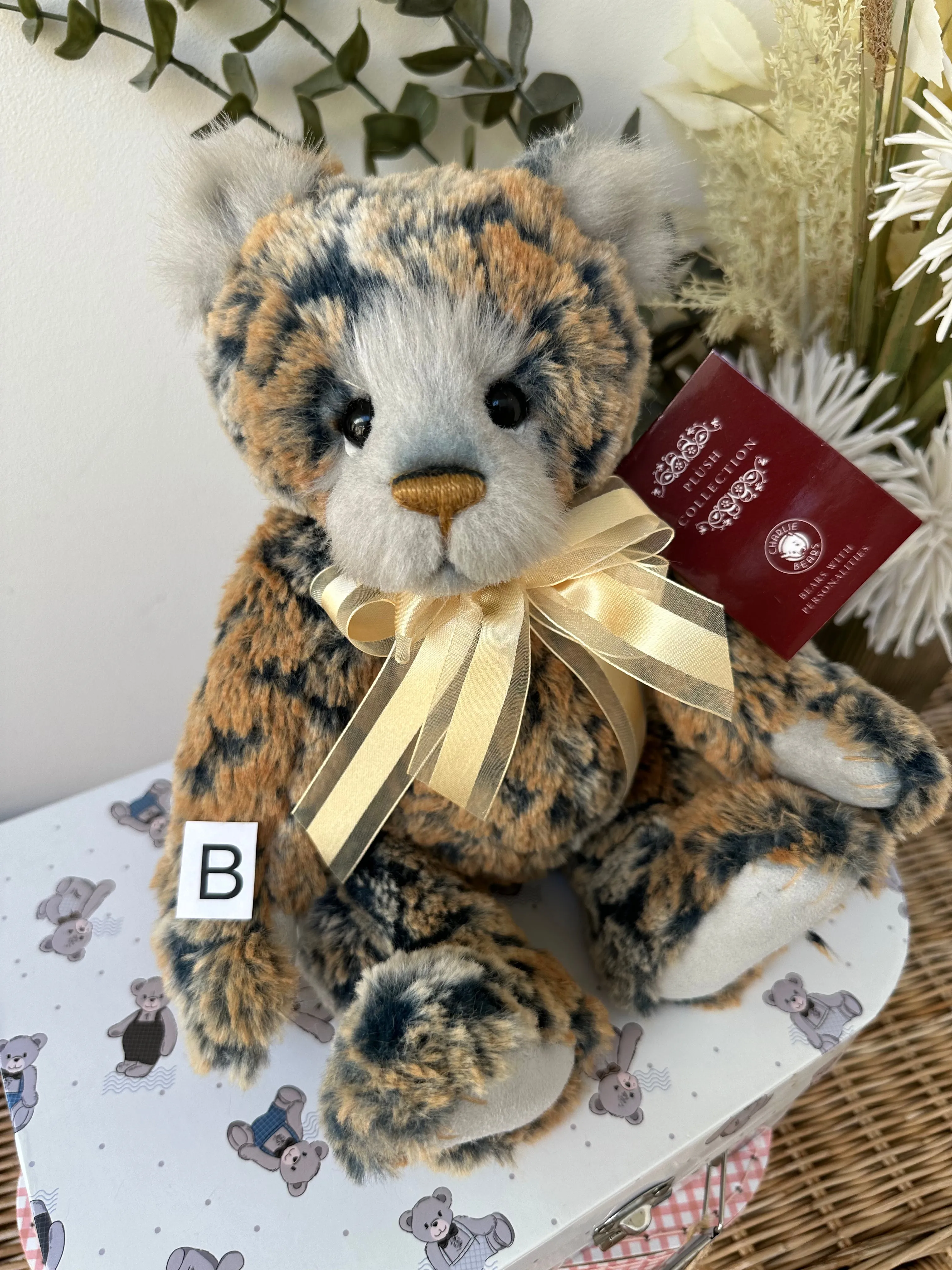 Ticker-Tape Charlie Bears Secrets Collection Plush Teddy Bear