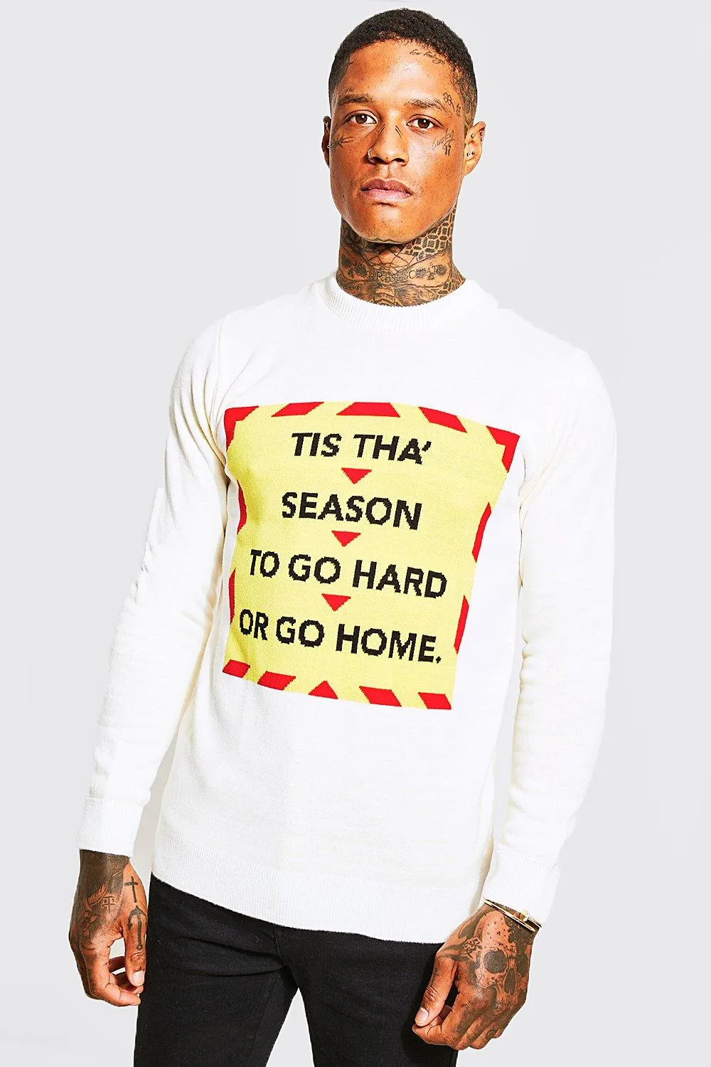 Tis Tha Season Slogan Christmas Sweater