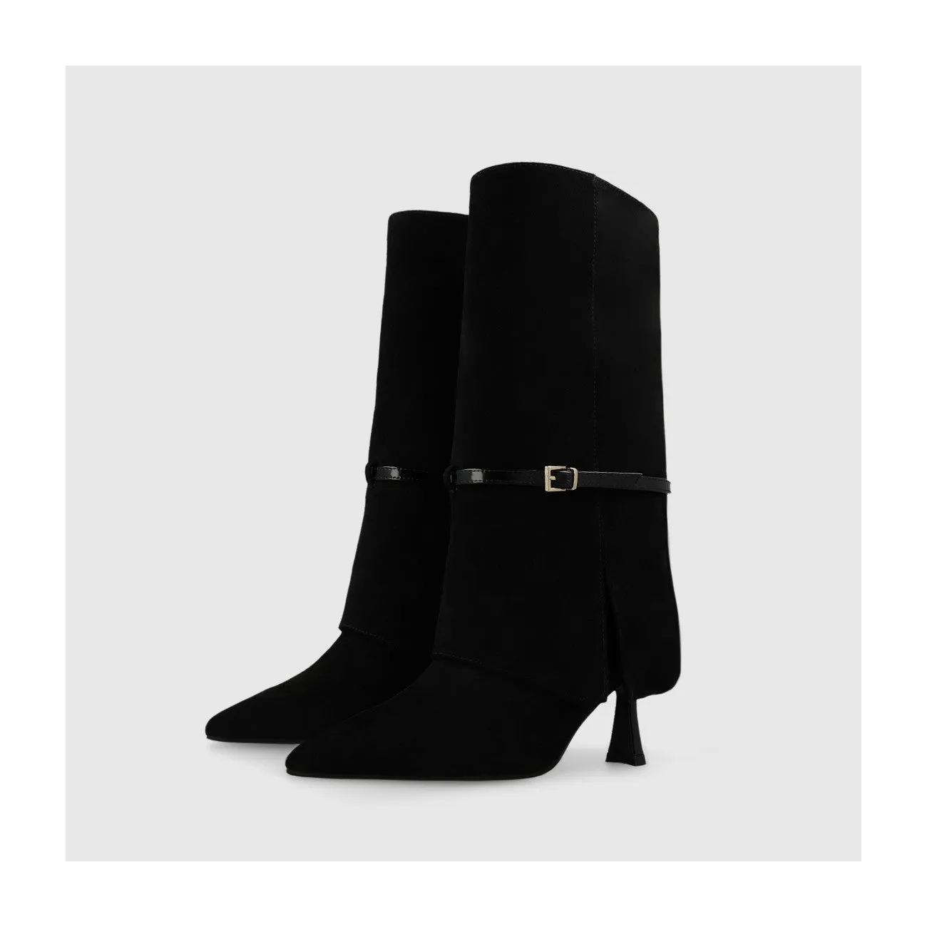 TRASIE BOOTS IN BLACK SUEDE - LODI