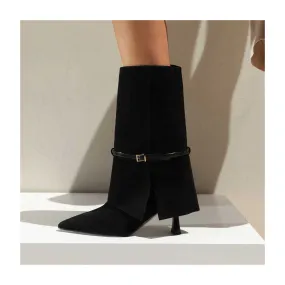 TRASIE BOOTS IN BLACK SUEDE - LODI