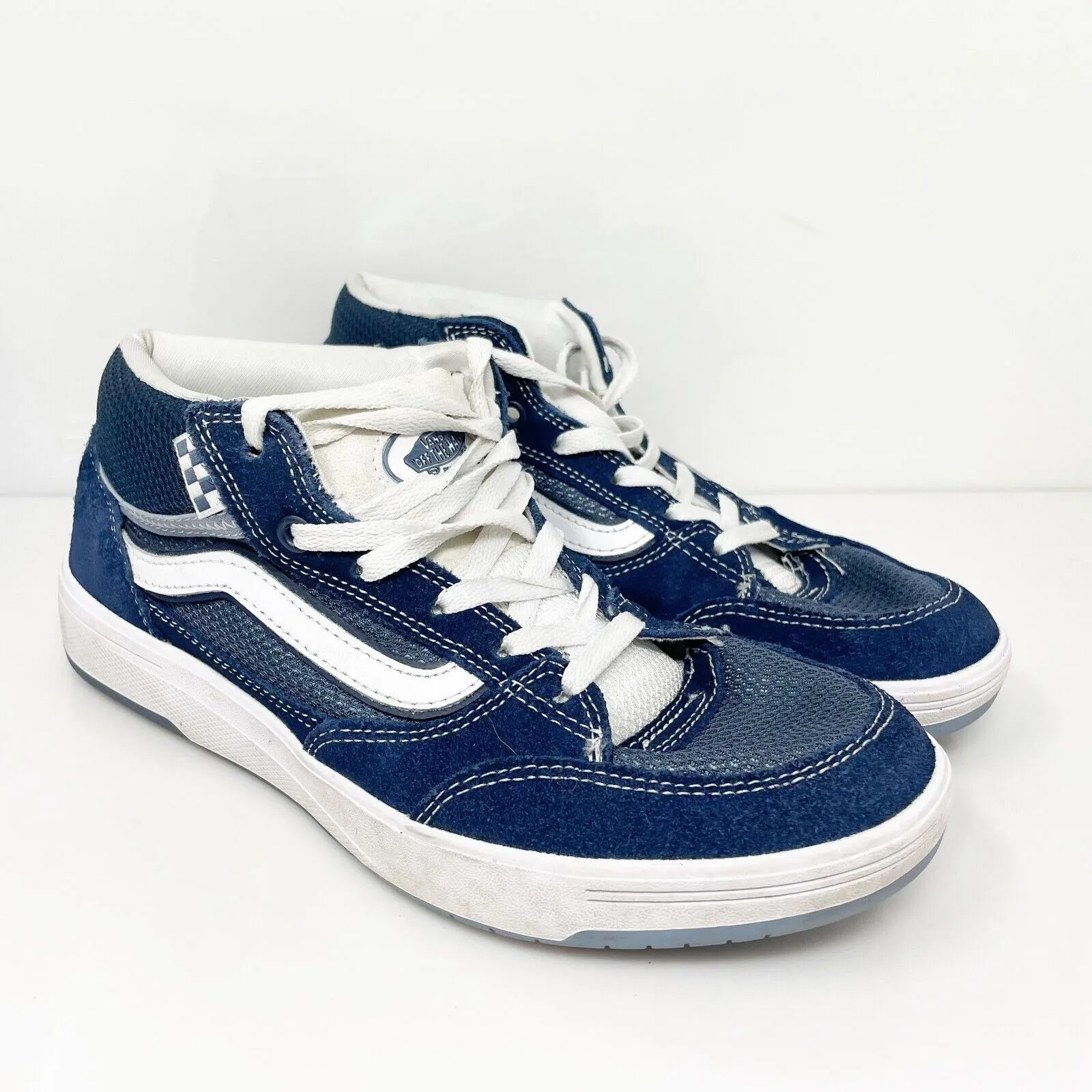 Vans Mens Zahba Mid 721356 Blue Casual Shoes Sneakers Size 8