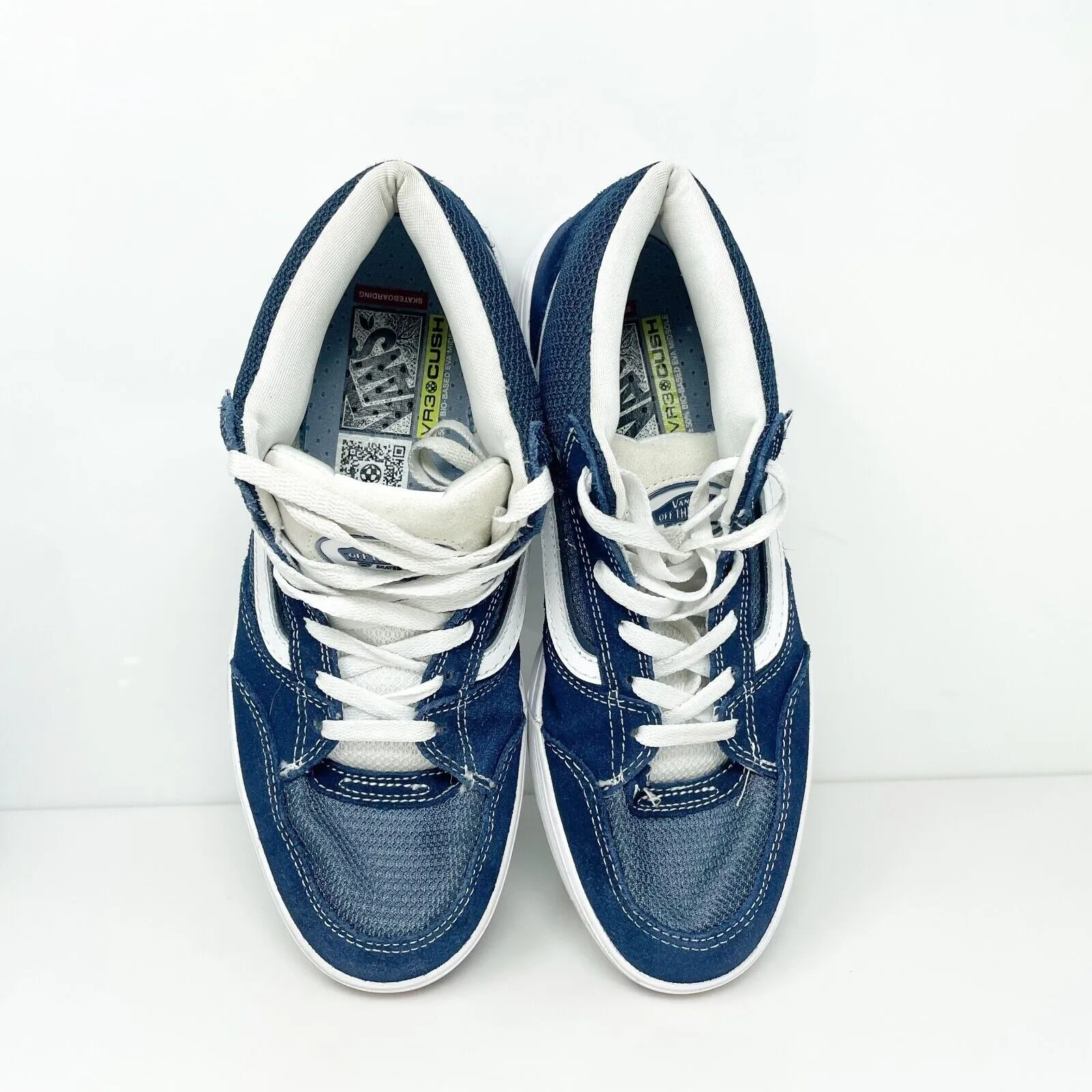 Vans Mens Zahba Mid 721356 Blue Casual Shoes Sneakers Size 8