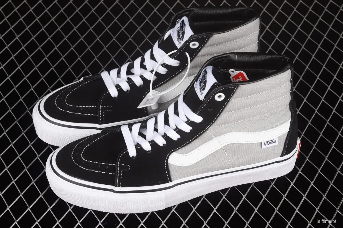 Vans Sk8-Hi black and gray color high-top casual board shoes VN0A45JD2LB