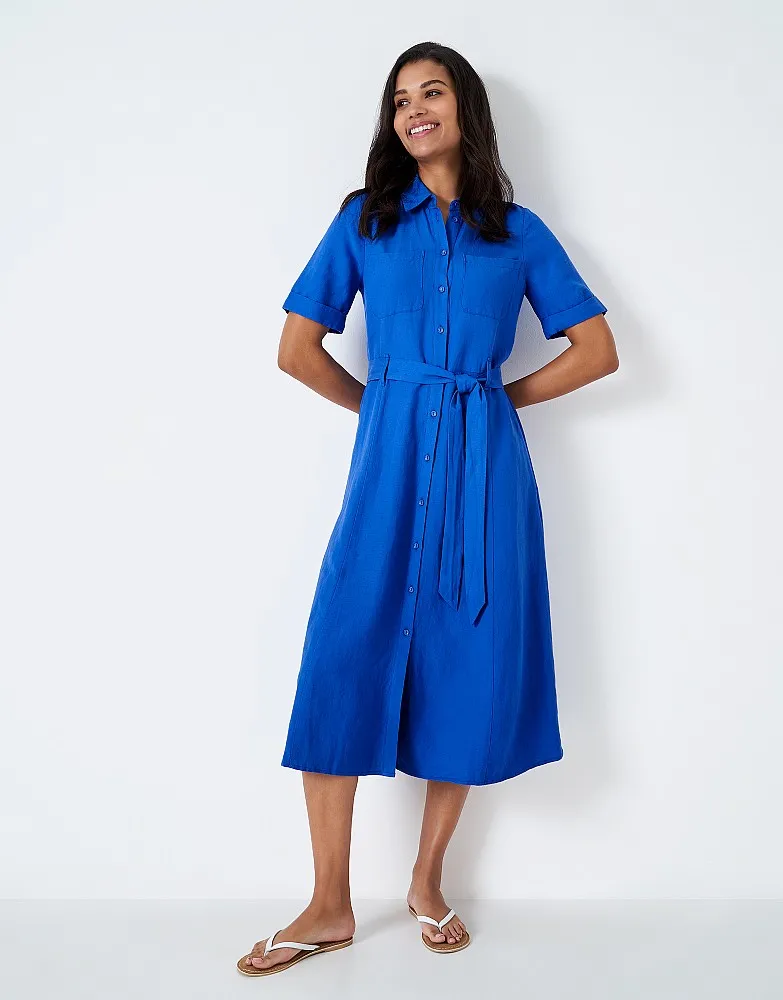 Women's Bethany Linen Shirt Dress from Crew Clothing Company