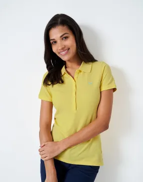 Women's Ocean Classic Polo Shirt from Crew Clothing Company - Lemon