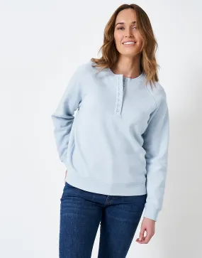 Women's Relaxed Half Button Sweatshirt from Crew Clothing Company